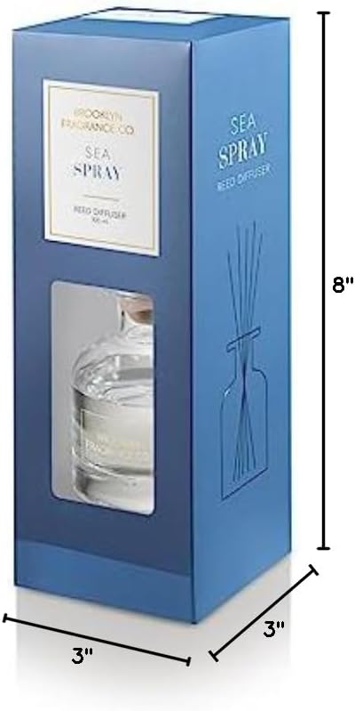 Brooklyn Fragrance Co Expressive Scent Reed Diffuser: Long-Lasting Home Fragrance, 100mL Bottles, Over 20 Scents Including Lavender, Jasmine, Fresh Linens