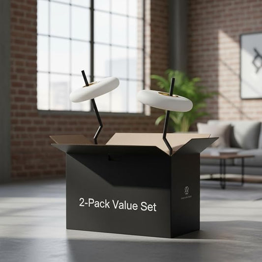 Small Bedside Table Lamp for Bedroom, Touch Control Nightstand Light, Dimmable Desk Fixture with Outlet, Modern Farmhouse Style for Reading, Living Room, Office, Home Decor (2-Pack)