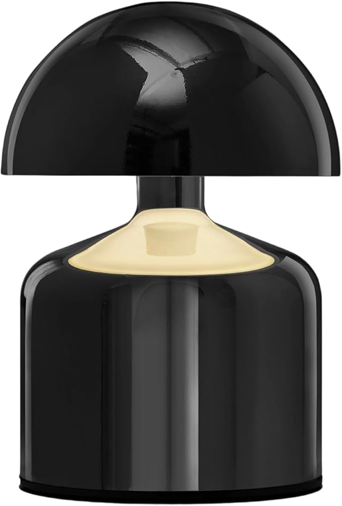 Modern Cordless Mushroom Small Table Lamp Touch LED Lamps, 3-Way Dimmable Bedside Nightstand Lamp Mini Rechargeable Night Light for Bedroom, Living Room