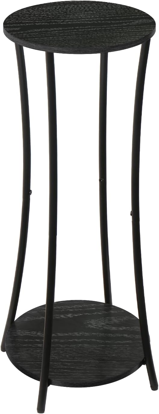 YINMIT Plant Stand Indoor,Round Potted Holder Rack,Flower Pot Stand Shelf,Round Supports Rack,Corner Plant Shelf for Balcony Garden Patio Living Room,Black