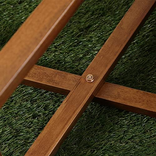 Small Side Table Square Folding, Patio Foldable Wooden End Table for Outdoor Indoor Porch Camping Living Room Bedroom, as Coffee Table or Plant Stand, Brown