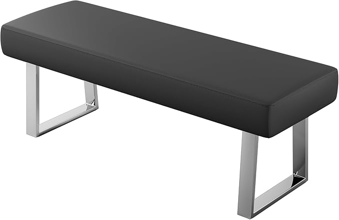 JIEXI Bedroom Bench Bed end upholstered Bench Indoor Corner Small Footstool with Metal Legs, for Kitchen entryway Dining Room and Living Room Window