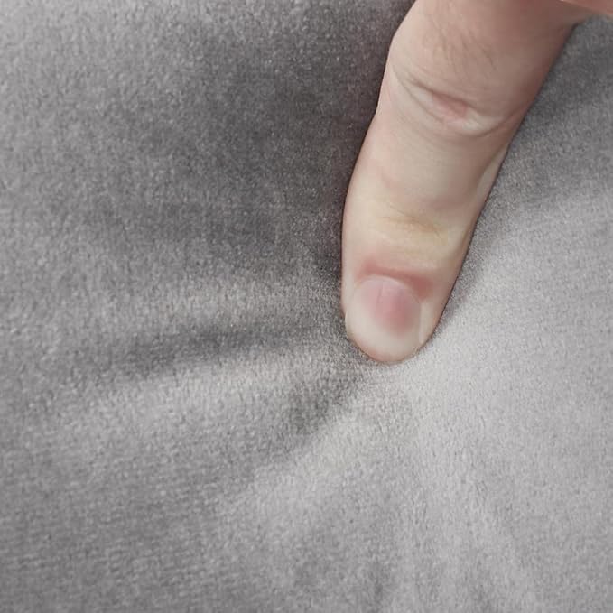 Yaheetech Living Room Chair, Velvet Accent Chair, Upholstered Barrel Chair, Sitting Chair with Armrest and Low Back for Living Room Bedroom Reception Room, Gray