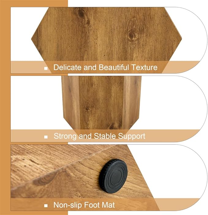 End Table, Side Table Living Room Table, Modern Sofa Couch Tables, Bedside Table for Living Room