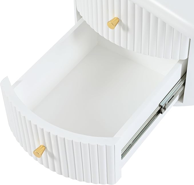 38.2" Cloud Coffee Table with Storage Drawers Irregular Coffee Table with Stools for Living Room Modern Cute Coffee Tables Low Small Center Table for Small Space Apartment Cream White