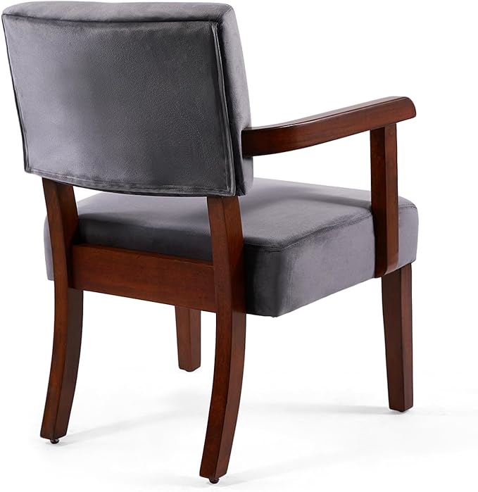 Modern Accent Chair, Upholstered Living Room Chairs with Wood Frame, Oversized Reading Armchair for Bedroom Waiting Room
