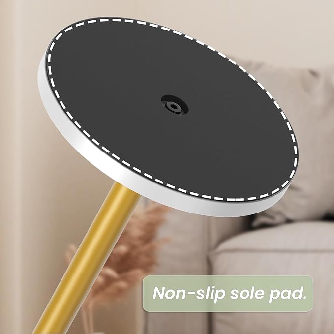 Small White Round Side Table Pedestal Table Drink Tables for Small Spaces Cocktail Pedestal End Table for Living Room Coffee Table Nightstand for Bedroom, Sofa and Balconty