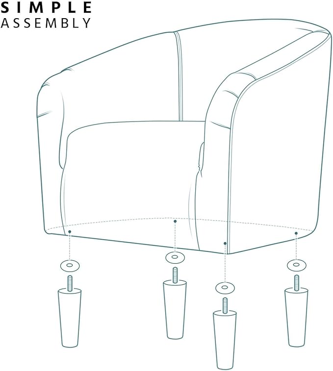 Yaheetech Club Chair, Velvet Accent Chair Upholstered Barrel Chair Sitting Chair with Armrest and Low Back for Living Room Bedroom, Pagoda Blue