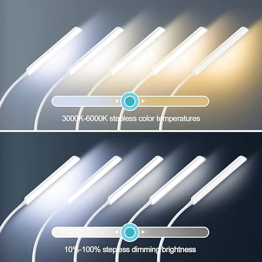 Dimunt Floor Lamp, Bright 15W Floor Lamps for Living Room with 1H Timer, Dimmable LED Floor Lamp 3000K-6000K & Tall Standing Lamp with Remote & Touch Control Reading Floor Lamps for Bedroom-White