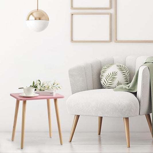 FORAOFUR Side Table Set of 2, Modern Side Table Accent Tables for Small Spaces, Wooden Home Decor, Easy Assembly