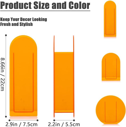 XMGZQ Acrylic Vase, Sunset Orange Arch, Modern Decorative Centerpiece for Home, Bedroom, Living Room Table, Ideal Gift for Wedding, Thanksgiving, House Warming, Anniversary