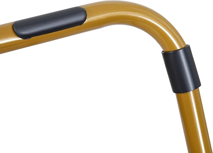 EMMA + OLIVER Ersa Oversize Folding Saucer Chair - Dusty Purple Faux Fur Moon Chair - Soft Gold Metal Frame - 38" Portable Folding Chair - for Dorm and Bedroom