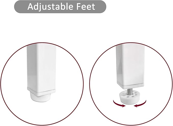 Modern Rattan Coffee Table, Living Room Center Table with Sliding Door Storage, Metal Legs Stylish Rustic Brown Woven Design, Sturdy & Spacious,White