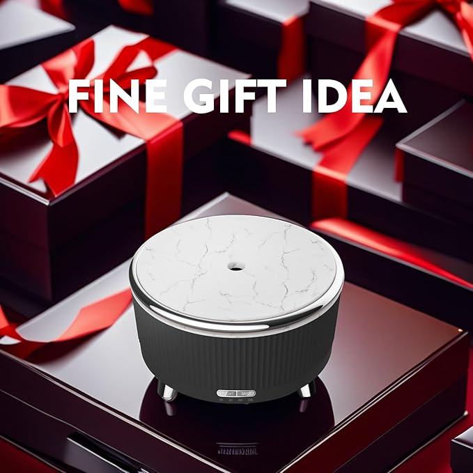 500ML Essential Oil Diffuser: Ultrasonic Aroma Diffuser with Remote Control for Spa Hotel Yoga Room - Humidifier for Bedroom with 7-Color Night Lights & Auto Shut-Off for Nursery/Women Home Relaxation