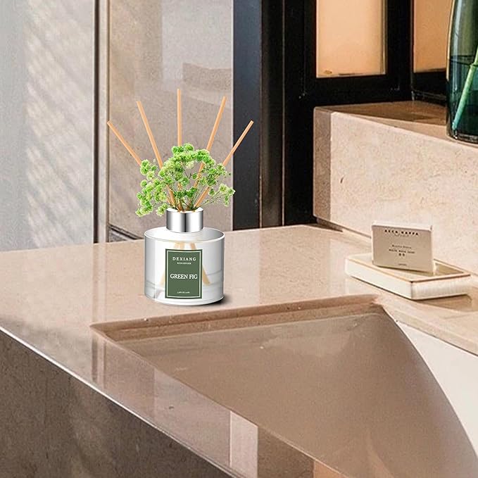 Sweet Dream Reed Diffuser Set - 3.38 fl oz (100ml) Essential Oil with 6 Reed Sticks | Home & Bathroom Decor