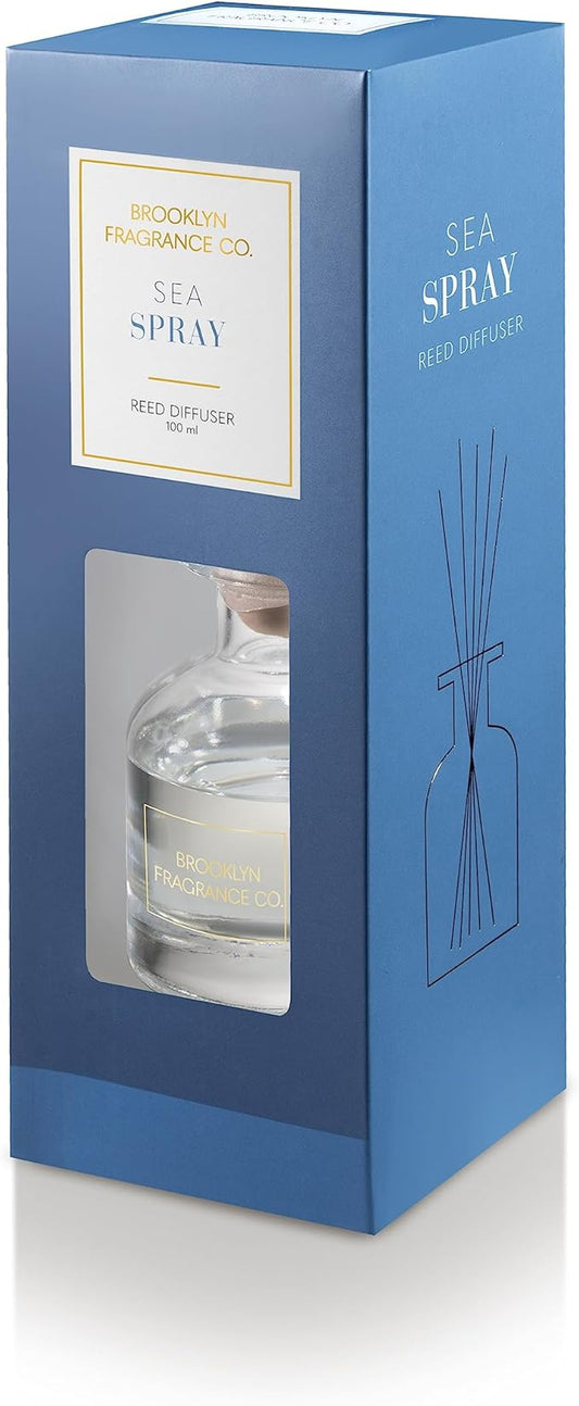 Brooklyn Fragrance Co Expressive Scent Reed Diffuser: Long-Lasting Home Fragrance, 100mL Bottles, Over 20 Scents Including Lavender, Jasmine, Fresh Linens