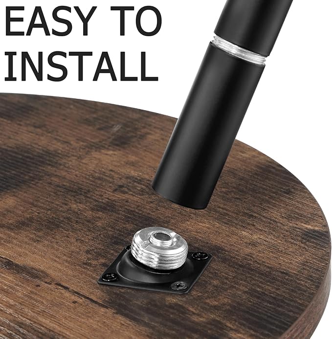 Tall Plant Stand Indoor, Mid Century Wood Plant Stand Plant Table for Flower Pots, Heavy Duty Metal Plant Holder, Modern Home Decor Small Round Side End Table (11.8"x20")