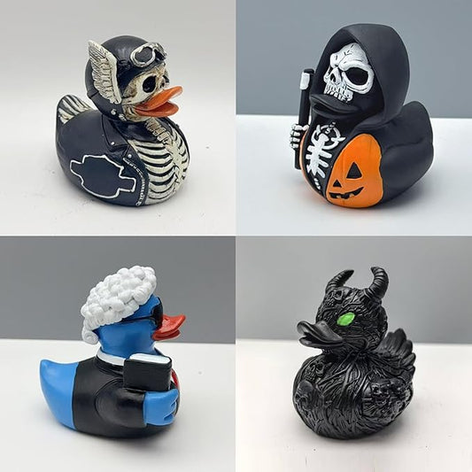 Whimsical Resin Shelf Sitter - 3 Inch Mini Decorative Sculpture for Office Desk Kitchen Living Room School - Creative Tabletop Ornament Gift with Exquisite Detailing (Death)