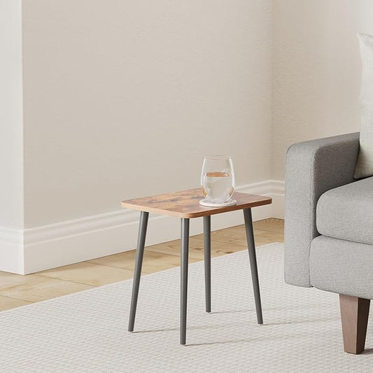 FORAOFUR End Table Set of 2, Modern Wooden Side Table for Living Room, Bedroom, Boho for Small Spaces, Easy Assembly