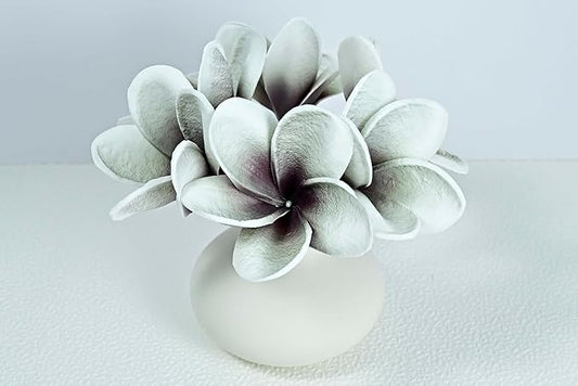 10pcs Gradient Grey Black Flowers PU Real Touch Flowers Black and White Room Decor Artificial Flowers for DIY Floral Gifts Wedding Home Office Table Decor Farmhouse Table Centerpiece Decorations