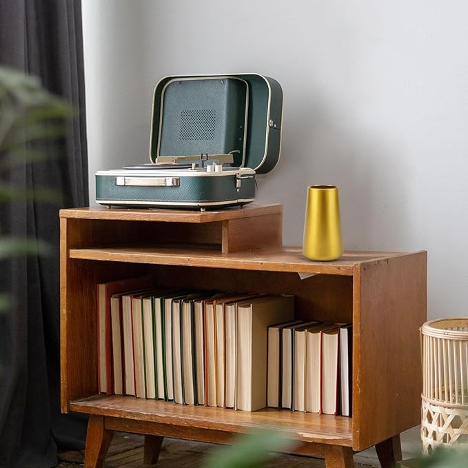 Gold Vase - 6" Gold Ceramic Flower vase for Home/Table/Accent Decor, Minimalist Modern Vases Ceramic for Centerpieces, Room Decor, Living Room, Bedroom or Gift