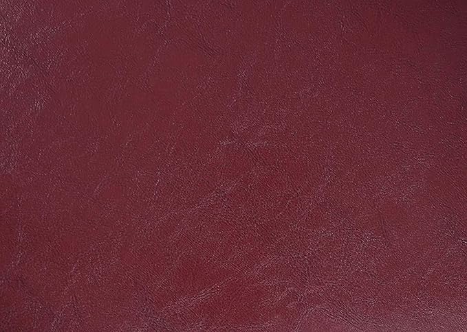 Convenience Concepts Designs4Comfort Round Accent Storage Ottoman in Burgundy Red Faux Leather Finish