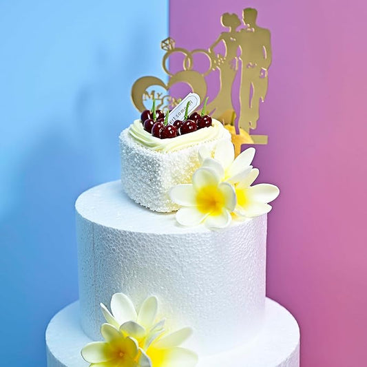 15pcs Gradient Yellow Flowers PU Real Touch Lifelike Hawaiian Artificial Flowers for DIY Wedding Bouquets White Bridal Shower Centerpieces Arrangements Party Tables Decorations