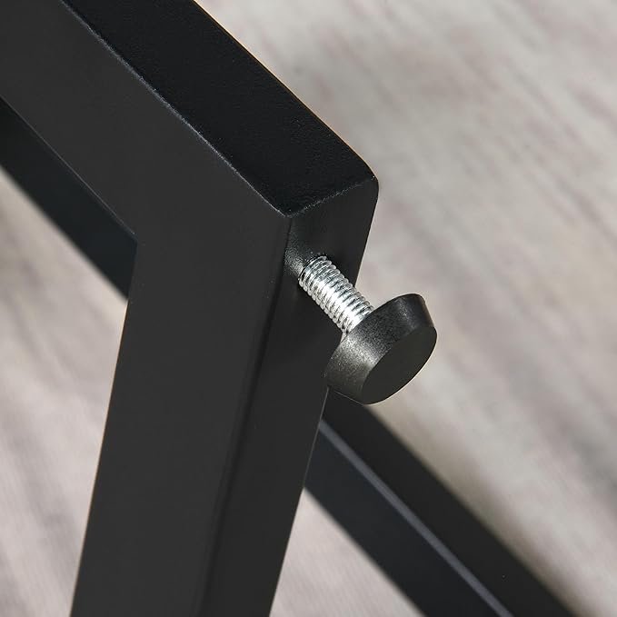 Round End Table with Storage Shelf, 19.29in Circel Accent Side Table with Black Metal Legs, 2-Tier Wood Round Sofa Side Table for Living Room Bedroom, Oak-BZ