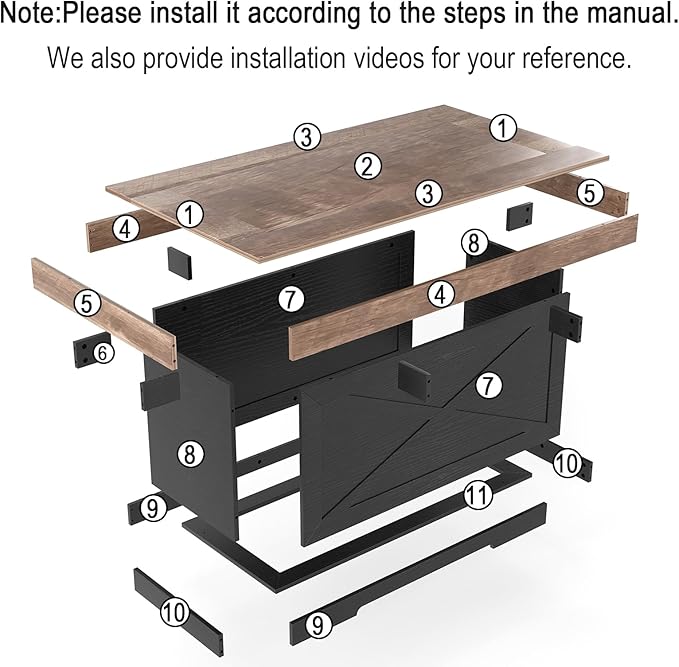 Coffee Table 39 in Rustic Center Table with X-Design Wooden Pedestal for Living Room, Space Saving, Rectangle Home Office Tea Accent Table for Apartment, Dark Oak Black