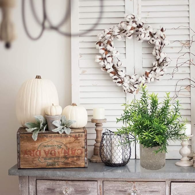 Flojery 2 Pack Small Fake Plants Faux Eucalyptus Potted Artificial Plants for Home Indoor Office Bathroom Dining Room Coffee Table Décor