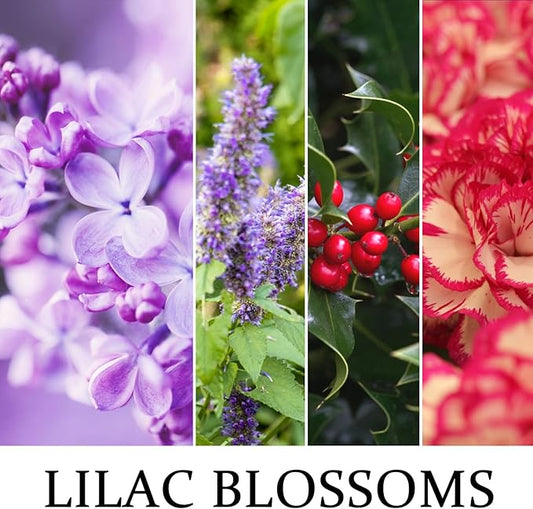 Lilac Scented Candles for Fall Home Decor, 7oz Birthday Candles, Long-Lasting Floral Aromatherapy Candle for Bedroom Bath Gift for Women Birthday New Job House Warming Gifts Halloween Chirstmas Decor