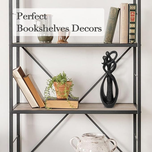 Resin Couple Modern Sculptures Home Decor Romantic Gift for Weddings Valentine's Day and Anniversaries Decoration Figurine for Girlfriend, Bridal Shower, Engagement