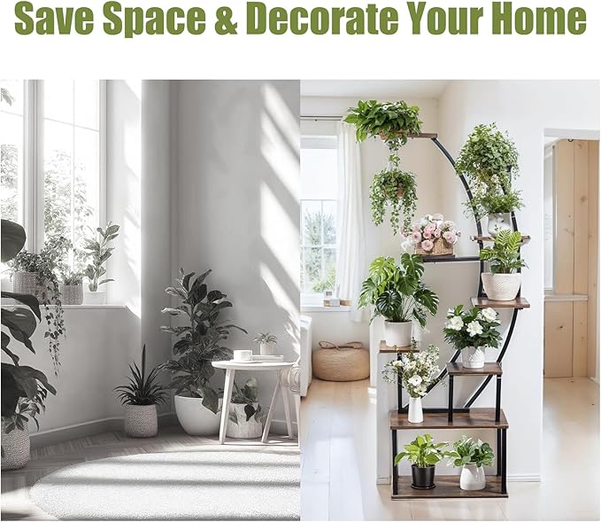 Hanging Plant Stand Indoor Pots for Planter: Air Plants Holder with Watering Can Indoor Plants& Pots Women's Bedroom Decor Indoor Garden Gift