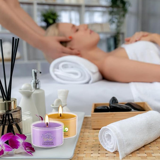 40 Scented Candle Set, 10 Fragrances, 35g Natural Soy Wax Candles with Smokeless Cotton Wicks, Ideal for Home Decor, Yoga, Meditation, Spa & Gifting.