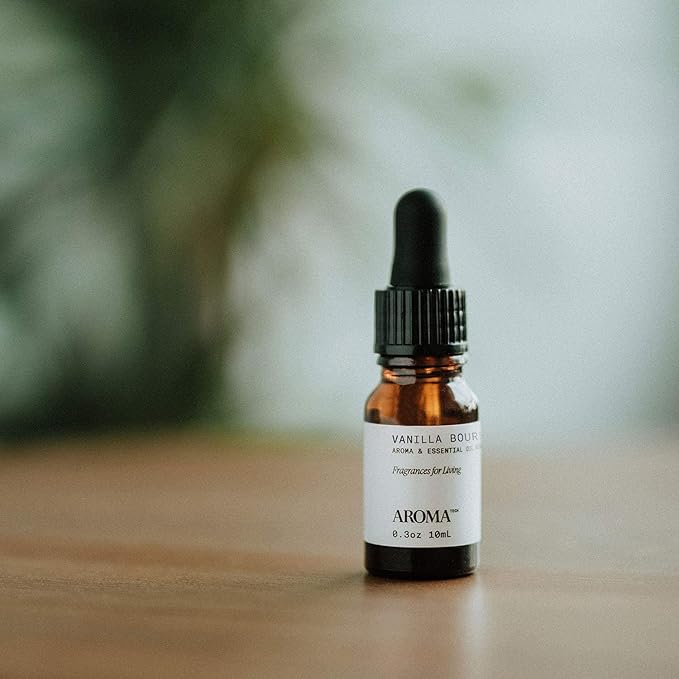 AromaTech Vanilla Bourbon Aroma Essential Oil Blend: Luxury Hotel Inspired Aromatherapy with Vanilla Bean, Bourbon & Oak Barrel for Ultrasonic Diffusers & Nebulizers - 0.3 fl oz, 10 mL