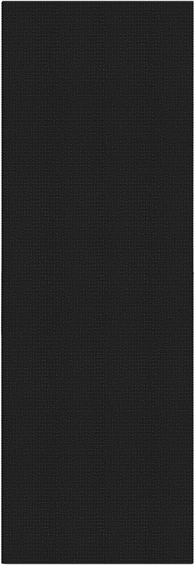 IOHOUZE Washable Exrea Long Hallway Runner Rug 3x20 Non Slip Rubber Backed Kitchen Runner Entryway Runner Indoor, Woven Rugs Floor Carpet for Kitchen Hall Entryway Stair, Black/Grey