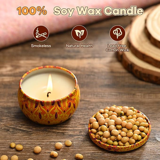 Scented Candle Set, 12 Pack Candles Gift for Home Scented, Aromatherapy Candle Gift, 2.5 oz Long Lasting Soy Candles for Men, Women, Friends Birthday, Mother's Day, Valentine Bath SPA