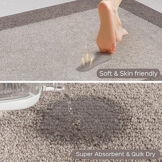 Machine Washable Kitchen Rug 32" x 48", Non Slip Indoor Door Rug, Absorbent Entrance Runner Rug for Bedroom, Hallway, Bathroom, Floor
