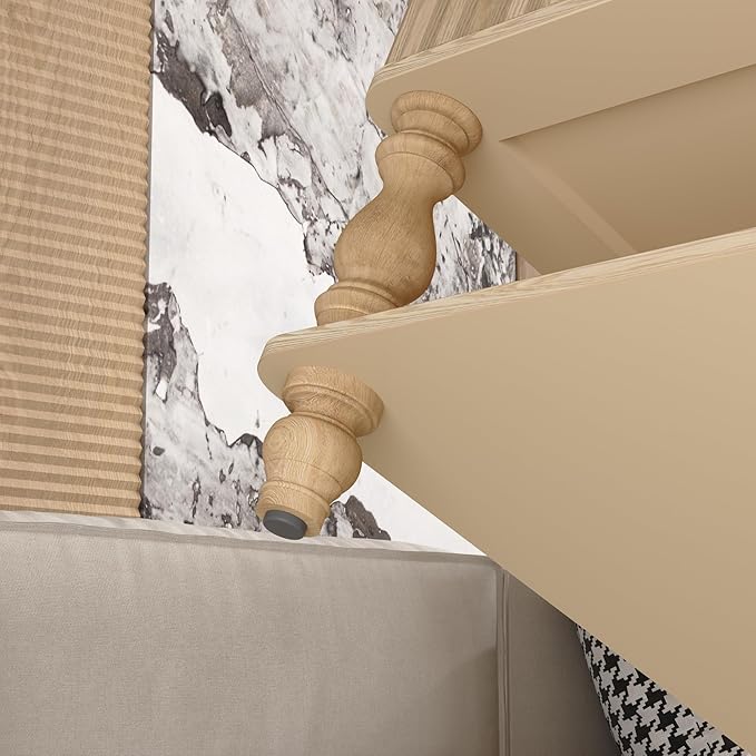 31.5" Lift Top Fluted Coffee Table with Hidden & Open Storage, Modern Square Wooden Center Table Cocktail Tea Table with Curved Safety Corners and Adjustable Height for Living Room, Natural