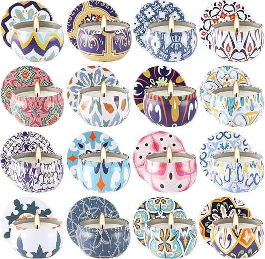 16 Pack Scented Candles Gift Set- Aromatherapy Candle Gifts for Men, Woman-Men Candle Set,Ideal Gift for Travel Home Décor