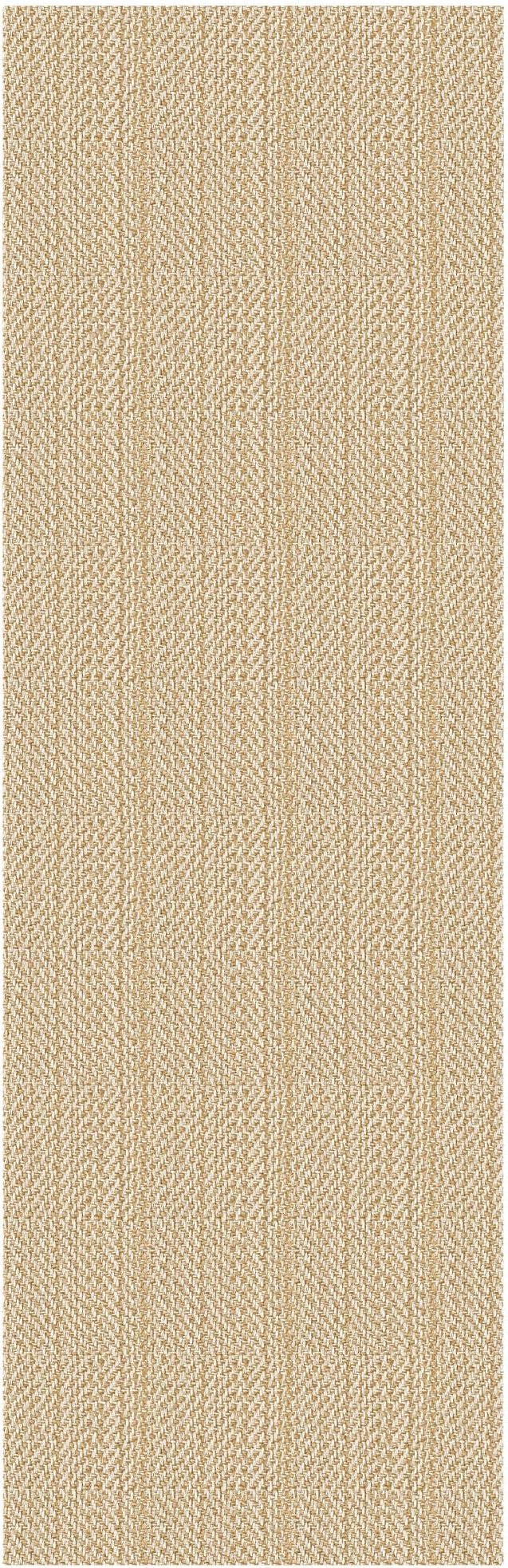 IOHOUZE Washable Exrea Long Hallway Runner Rug 3x14 Non Slip Rubber Backed Kitchen Runner Entryway Runner Indoor, Woven Rug Carpet for Kitchen Hall Entryway Stair, Warm Beige/Orange/Apricot