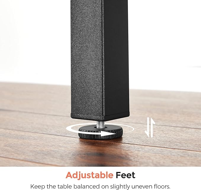 VASAGLE Folding Dining Table, Kitchen Table, Drop Leaf Extendable Table for Small Spaces, Seats 2-4 People, Industrial, Rustic Brown and Black UKDT077B01