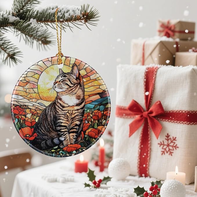 Exquisite Cat Christmas Ornaments: Christmas Tree Decorations & Holiday Ornaments – Holiday Presents, Gift Ideas for Friends, Coworker, Family, Cat Lover, and Pet Owner
