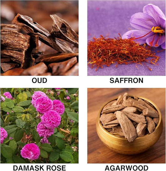 Mystic Rosewood Reed Diffuser for Bathroom – Bathroom Diffuser with Sticks – Long-Lasting Scent with Oud, Damask Rose & Saffron Home Fragrance Decor – 150ml