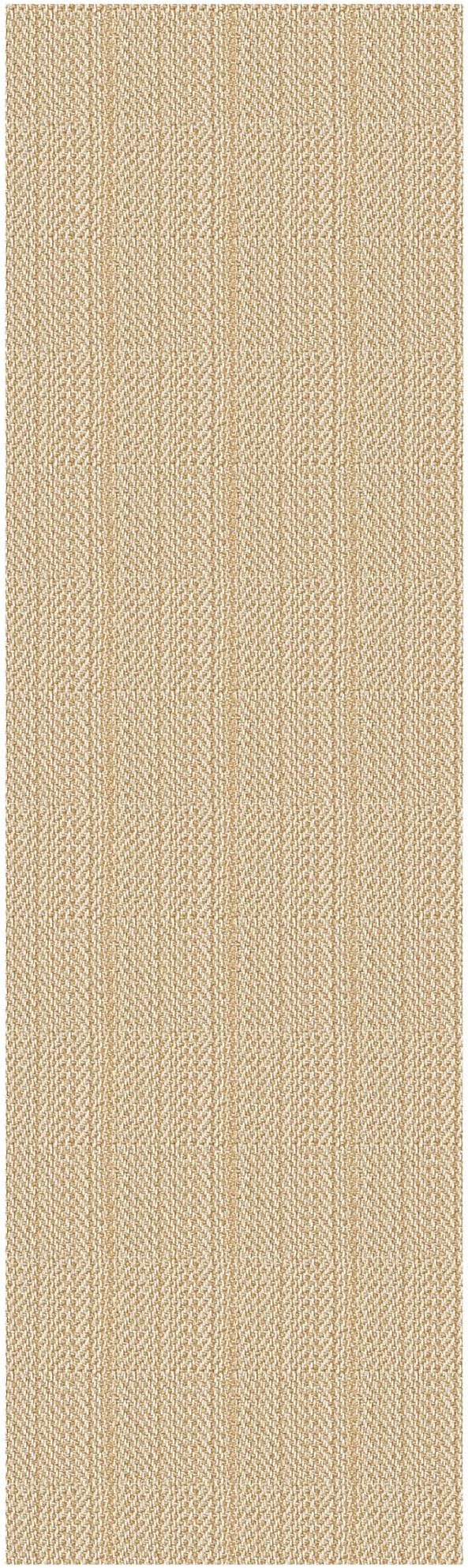IOHOUZE Washable Runner Rug 2x12 Non Slip Rubber Backed Extra Long Hallway Runner Entryway Runner Indoor, Kitchen Rug Woven Cotton Carpet for Hall Entrance Stair, Warm Beige/Orange/Apricot