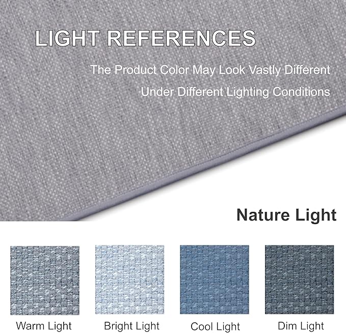 Ultra Thin Indoor Door Mat, Low-Profile Door Mats Indoor Entrance, Non-Slip Natural Rubber Backing Doormat, Washable Entryway Doormats, Fade Resistant Dirt Trapper for Kitchen, 35''x24'',Grey