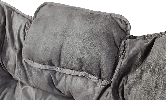 Zenithen Portable Foldable Indoor Wood Butterfly Folding Accent Chair, Perfect for Dorm Rooms, Bedrooms, and Living Rooms, Use for Lounging, Reading, Studying, and Gaming, Gray