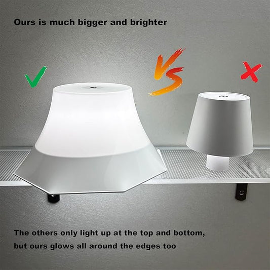 LED Wine Bottle Table Lamp, Wireless Rechargeable, Touch Control, 3 Color Modes, Adjustable Brightness, Waterproof, for Dining Room/Bedroom/Bar/Restaurant