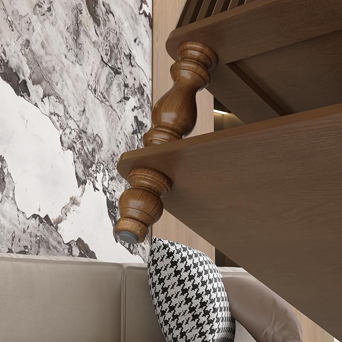 31.5" Lift Top Fluted Coffee Table with Hidden & Open Storage, Modern Square Wooden Center Table Cocktail Tea Table with Curved Safety Corners and Adjustable Height for Living Room, Walnut