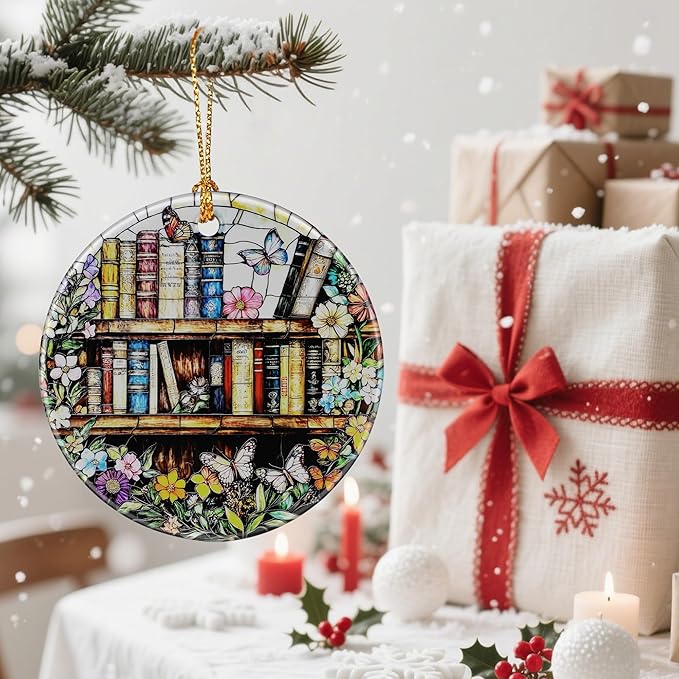 Enchanting Book Christmas Ornaments: Christmas Tree Ornaments & Holiday Decor – Perfect Holiday Presents & Gift Ideas for Friends, Coworker, Family, Book Lover, and Literary Lover